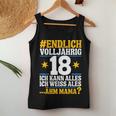 18 Geburtstag Junge Mädchen 18 Jahre 2007 Lustig Geschenk Tank Top Frauen Lustige Geschenke