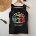 40Th Birthday Absolute Unique Since January 1982 Woman Man Tank Top Frauen Lustige Geschenke