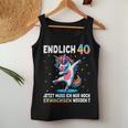 40Th Birthday Woman Man Party Outfit Unicorn Tank Top Frauen Lustige Geschenke