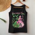7Th Birthday Witch Pink And Green 7 Year Old Birthday Girls Women Tank Top Funny Gifts