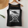 Alien UFO Raccoon Women Tank Top Unique Gifts