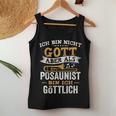 Als Promaunist Bin Ich Göttlich Orchestra Musician Trombone Tank Top Frauen Lustige Geschenke