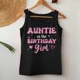 Auntie Of The Birthday Pink Girl Matching Family Women Tank Top Personalized Gifts