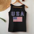 Bandera Americana Cool Patriotic Usa Banderas Hombres Es Camiseta sin mangas para mujer Regalos divertidos