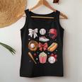 Baseball Mom Coquette Bow Mother's Day Baseball Mama Women Tank Top Unique Gifts