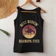 Best Buckin' Grandpa Ever Western Rodeo Cowboy Bucking Horse Women Tank Top Personalized Gifts