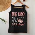 Big Brother Of Miss Onederful 1St Birthday Girl First One-Derful Tank Top Frauen Lustige Geschenke