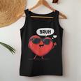 Bruh Valentines Day Heart Humor Meme Graphic Women Tank Top Personalized Gifts