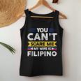 You Can't Scare Me My Wife Is Filipino Filipian Flag Tank Top Frauen Lustige Geschenke