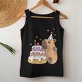 Capybara Cake Happy Birthday Animal Rodent Boy Girl Child Tank Top Frauen Lustige Geschenke