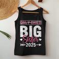 Only Child Big Sister 2025 Cute Promoted To Big Sister 2025 Women Tank Top Unique Gifts