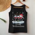 Christmas Red Wine Merry Christmas Reindeer Santa Claus Tank Top Frauen Lustige Geschenke