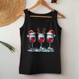 Christmas Red Wine Merry Christmas Reindeer Women's Tank Top Frauen Lustige Geschenke