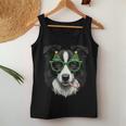 Christmas Tree Sunglasses Border Collie Christmas Women Tank Top Frauen Lustige Geschenke