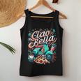 Ciao Bellaespa Roma Pizza Coffee Italia Language Tank Top Frauen Lustige Geschenke