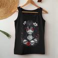 Creepy Kawaii Goth Girl Horror Anime Aesthetic Women Tank Top Personalized Gifts