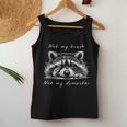 Cute Baby Raccoon Women’s Tank Top - Playful Wildlife Quote Unique Gifts