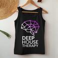 Deep House Therapy House Musique House Tech House Dj Edm Débardeur pour femme Cadeaux drôles