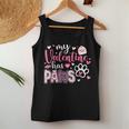 Dog Valentine My Valentine Has Paws Dog Mom Girl Women Tank Top Personalized Gifts