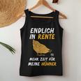 Endlich In Rente Mehr Zeit Für Meine Hühner Chicken Ruhestand Tank Top Frauen Lustige Geschenke