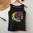 My Favorite People Call Me Nana Grandma Sunflower Tie Dye Women Tank Top Unique Gifts