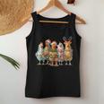 Chicken Christmas Lights Cute Farm Animal Tank Top Frauen Lustige Geschenke