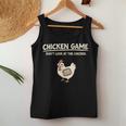 Chicken Game Ltd Divertido Diseño De Pollo Con Texto En Inglés Don't Look Niños Negro Manga De Doble Puntada Camiseta sin mangas para mujer Regalos divertidos