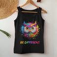 Colourful Owl Tank Top Frauen Lustige Geschenke