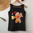 Gingerbread Man With Beer Christmas Xmas Jumper Tank Top Frauen Lustige Geschenke