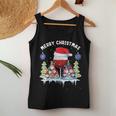 Glass Red Wine Gnome Christmas Tank Top Frauen Lustige Geschenke