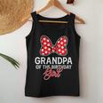 Grandpa Of The Birthday Girl Cute Pink Bow Family Matching Women Tank Top Personalized Gifts