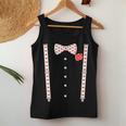 Heart Bow Tie & Bracesalentine's Day Costume Women's Tank Top Frauen Lustige Geschenke