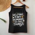 Helping Tiny Humans Do Big Things Special Education Teacher Women Tank Top Unique Gifts