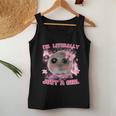 I'm Literally Just A Girl Sad Hamster Meme Tank Top Frauen Lustige Geschenke