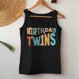 It's Our Birthday Twins Matching Girl's Women's Groovy Retro Women Tank Top Personalized Gifts