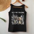 Let's Get Trashed Raccoon & Opossum Women Tank Top - Fun Night Out Unique Gifts