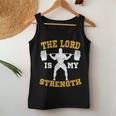 The Lord Is My Strength Christian Gym Jesus Workout S Tank Top Frauen Lustige Geschenke