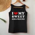 I Love My Sweet Girlfriend Ich Liebe Meine Süße Freundin Tank Top Frauen Lustige Geschenke