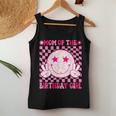 Mom Of The Birthday Girl Groovy Birthday Ns Girls Preppy Women Tank Top Personalized Gifts