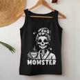 Momster Skeleton Tattoo Coffee Mum Gothic Outfit Tank Top Frauen Lustige Geschenke