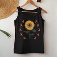 Multiple Sclerosis Awareness Sunflower Ms Warrior Support Camiseta sin mangas para mujer Regalos divertidos