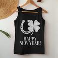 New Year's Eve Outfit Happy New Year Clover Horseshoe Lucky Tank Top Frauen Lustige Geschenke