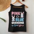 Pink Or Blue Grandma Loves You Bunny Gender Reveal Party Women Tank Top Personalized Gifts