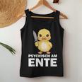 Psychisch Am Ente Crazy Duck Party Tank Top Frauen Lustige Geschenke