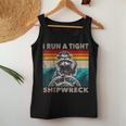 Raccoon Captain Women's Tank Top - Vintage Nautical Humor Unique Gifts