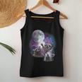 Raccoon Moonlight Women’s Tank Top | Quirky Nature Design Unique Gifts