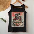 Raccoon Ramen Anime Women’s Tank Top - Fun Japanese Noodle Design Unique Gifts