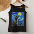 Raccoon Starry Night Van Gogh Women’s Tank Top - Art Lover’s Delight Unique Gifts