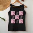 Retro Checkered Valentine Day Heart Coquette Bow Girls Women Tank Top Personalized Gifts