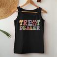 Retro Groovy Treat Dealer Dogs Owner Treats Pet Dog Lover Women Tank Top Personalized Gifts